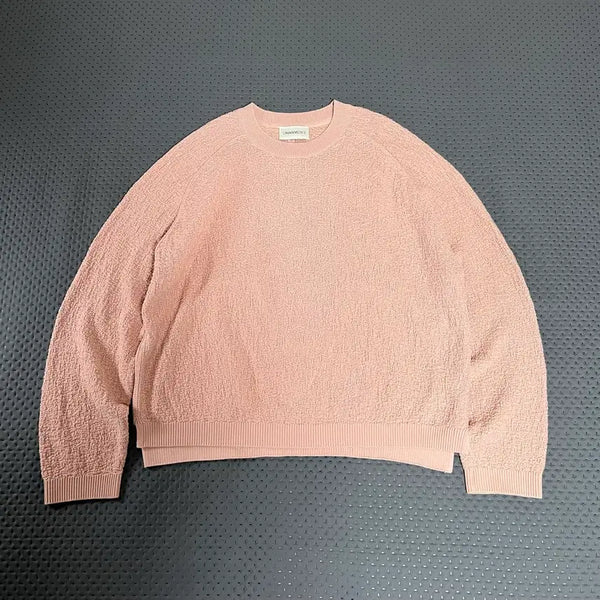 [BUNJANG] Ummung Saddle Crewneck Knit Pink L / 우마뭉 새들 크루넥 니트 핑크 L