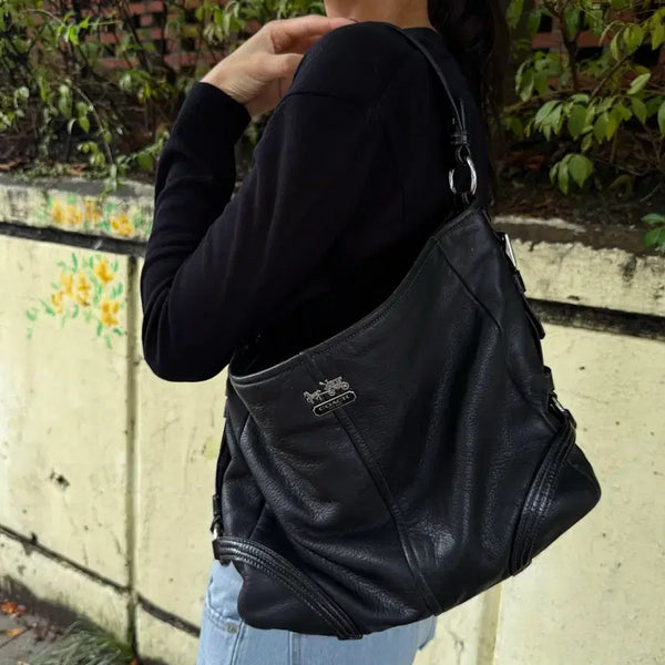 [BUNJANG] Y2K Coach Black Shoulder Bag / y2K 코치 블랙 숄더백 핀터깔
