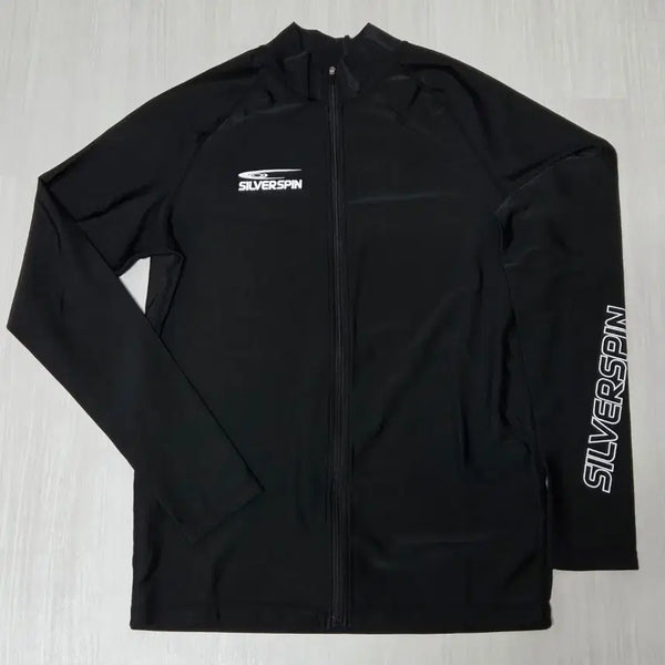 [BUNJANG] Men's Zip-Up Rash Guard Black Size L / 남성 래쉬가드