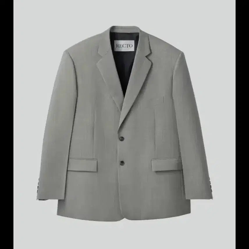 [BUNJANG] Recto 25SS Oversized Single Jacket Charcoal Grey M / (교환) 렉토 25SS 오버사이즈 싱글 자켓 차콜 그레이 m