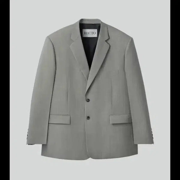 [BUNJANG] Recto 25SS Oversized Single Jacket Charcoal Grey M / (교환) 렉토 25SS 오버사이즈 싱글 자켓 차콜 그레이 m