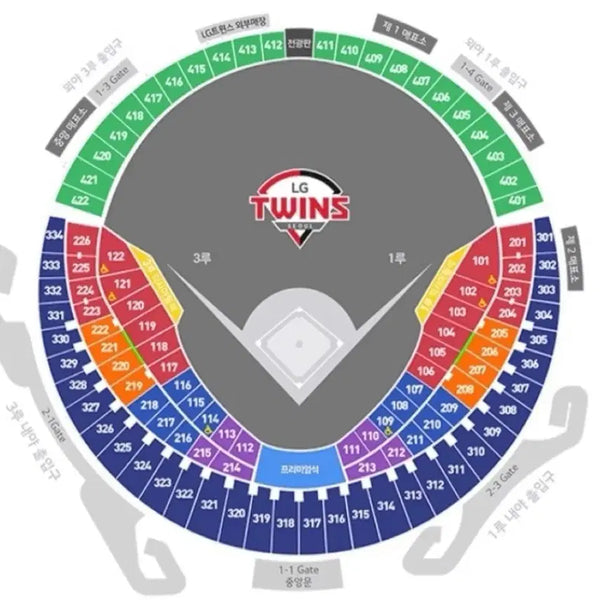 [BUNJANG] LG Twins Baseball Game Ticket - 1st Base Red Seat / 19일(수)/LG(엘지):KT/1루 레드석/203블록/2연석