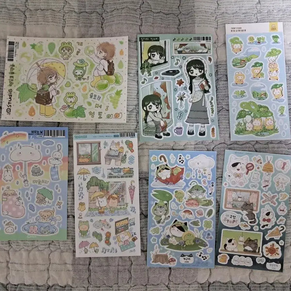 [BUNJANG] Rainy Day Sticker Set / 비내리는날 스티커 세트