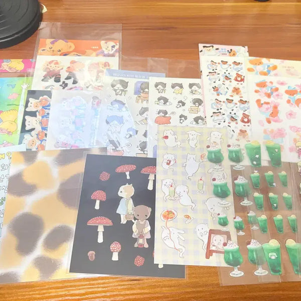 [BUNJANG] Yulbamgom Sticker and Notebook Bundle Set (82 Items) / 율밤곰님 스티커,노트 포함 82개 일괄판매 (사진추가)