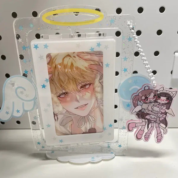 [BUNJANG] Leroca Angel Rotating Acrylic Photocard Holder / 레로카 엔젤 회전 아크릴 포카홀더 포카스탠드 판매합니다