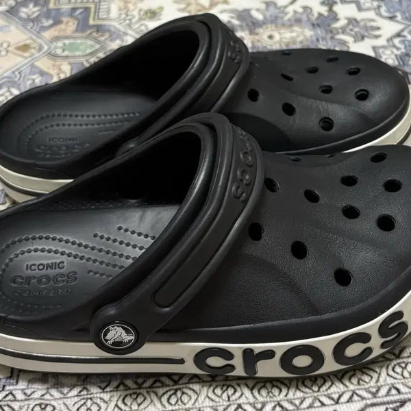 [BUNJANG] Crocs Baya Band Clog Black US M4/W6 / 크록스 바야밴드 클로그 블랙 M4/W6