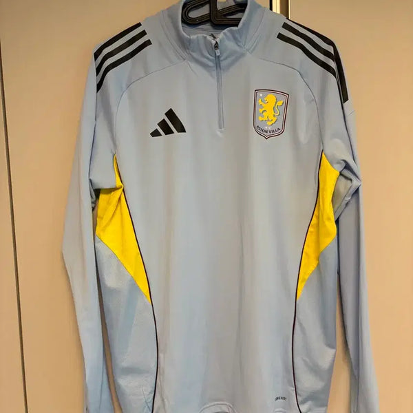 [BUNJANG] Adidas Aston Villa 25-26 Training Top XL / 아디다스 아스톤빌라 트레이닝 탑 하늘색 XL