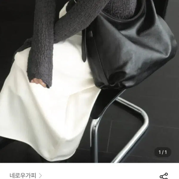 [BUNJANG] Neraroo Gapi Kisses Hobo Bag Black / 네로우가피[6차 리오더] 키세스 호보백 블랙