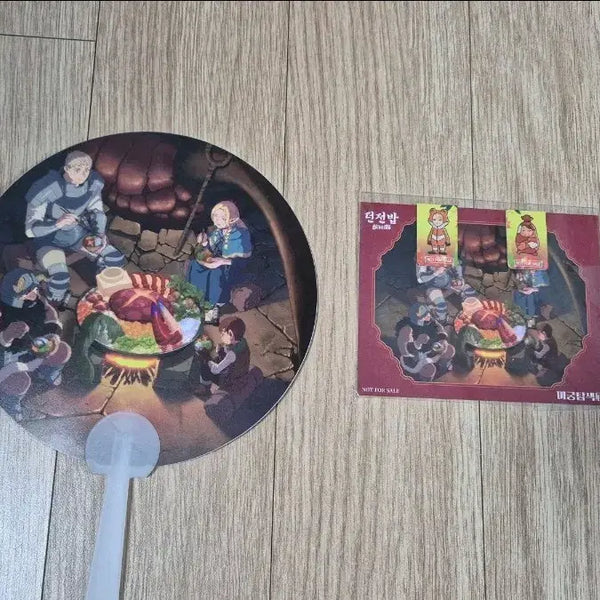 [BUNJANG] Dungeon Meshi Ryoko Kui Character Fan & Magnetic Clip Set / 던전밥 쿠이료코전-미궁탐색 입장 굿즈 (부채, 캐릭터 자석 클립)