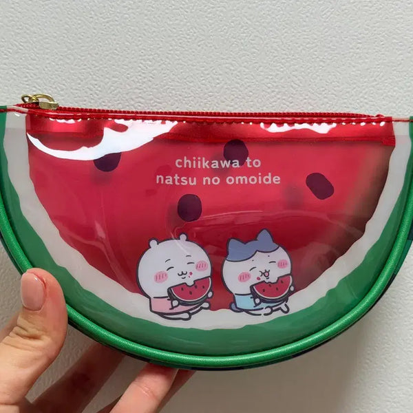 [BUNJANG] Chiikawa Summer Lottery Pouch - Watermelon Design / 먼작귀 여름쿠지 치이카와 애니마이쿠지 파우치