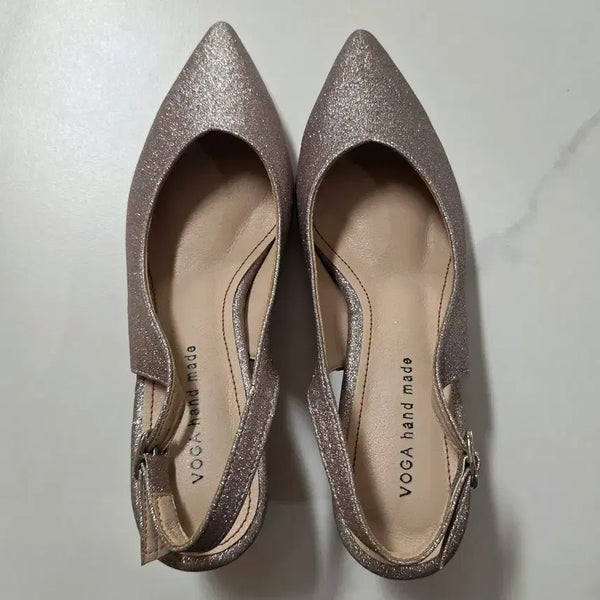 [BUNJANG] Boga Pearl Mule Pumps - Pink / 새상품 보가 뮬 펌프스 핑크펄