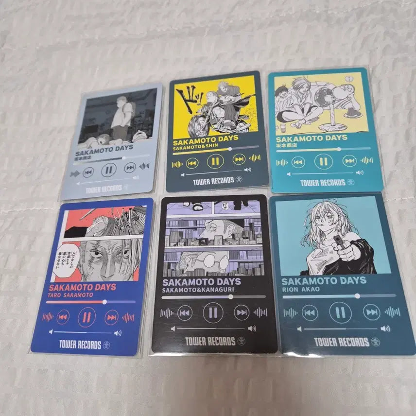 [BUNJANG] Sakamoto Days Tower Records Card Set / 사카모토 데이즈 타워레코드 카드 신 리온 굿즈 지류