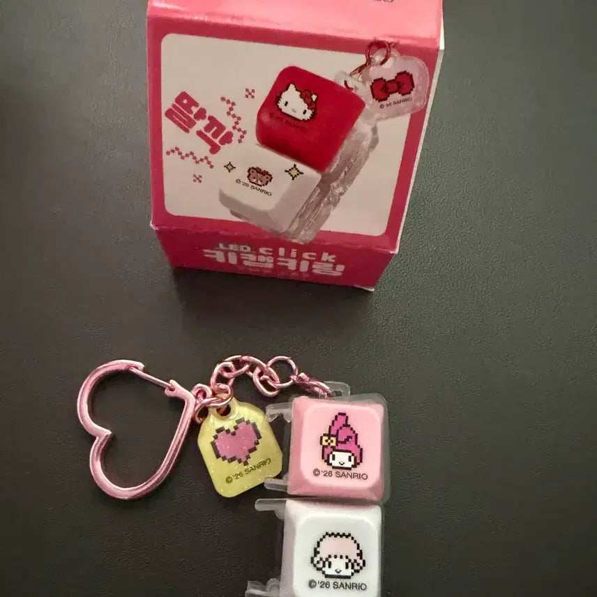 [BUNJANG] My Melody LED Keycap Keyring / 마이멜로디 led 키캡 키링