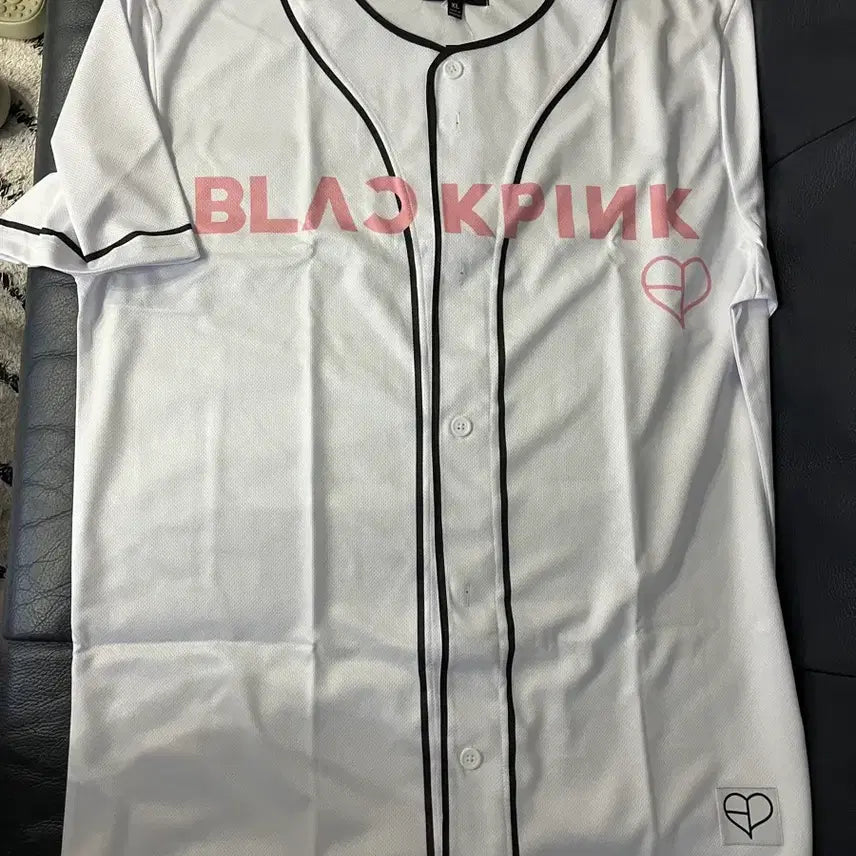 [BUNJANG] BLACKPINK Deadline Baseball Uniform White XL / 블랙핑크 데드라인 야구 유니폼 화이트