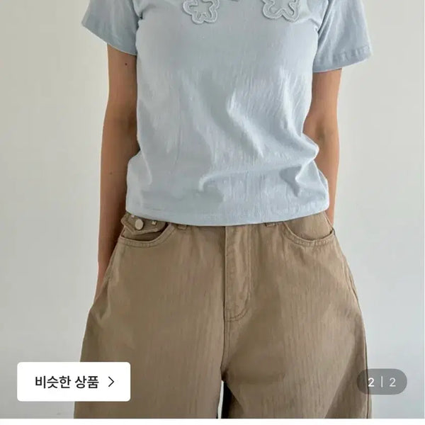 [BUNJANG] Onuey Phoning Patch Short-Sleeve T-Shirt Red / 오뉴이 포닝 패치 반팔 티셔츠 레드
