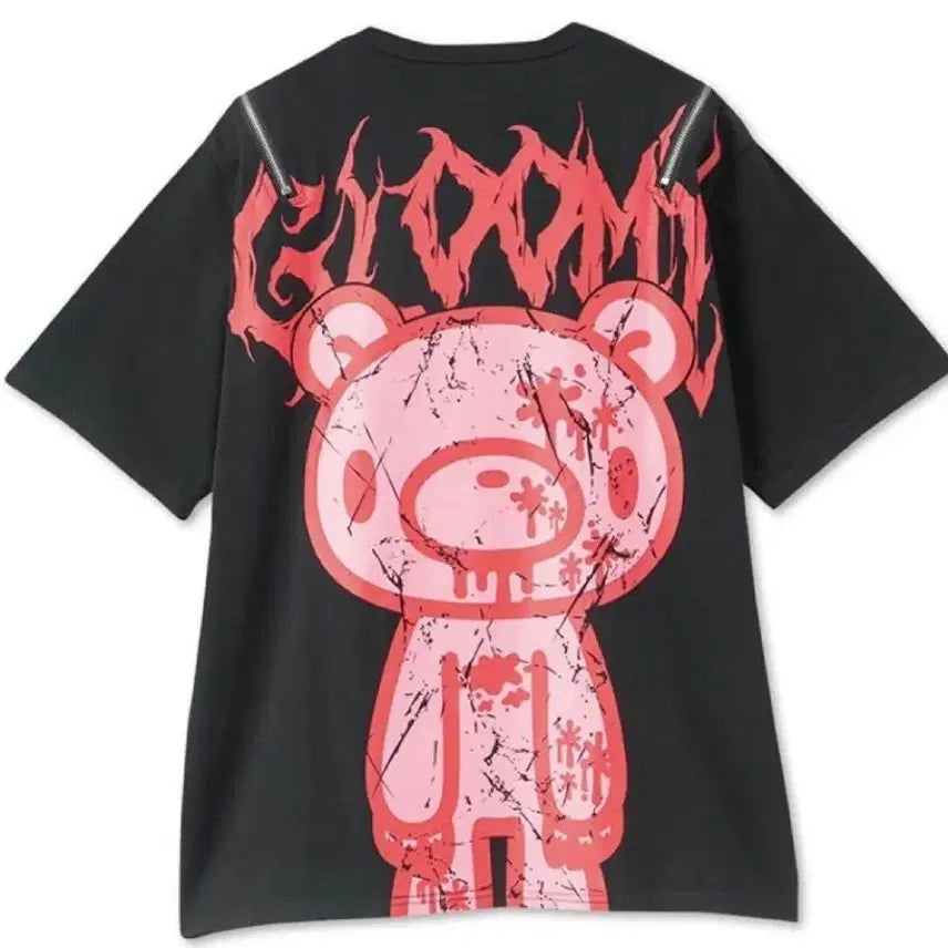 [BUNJANG] Gloomy Bear Off-Shoulder T-Shirt / 글루미베어 아베일 오프숄더 티셔츠 서브컬쳐 섭컬 양지뢰
