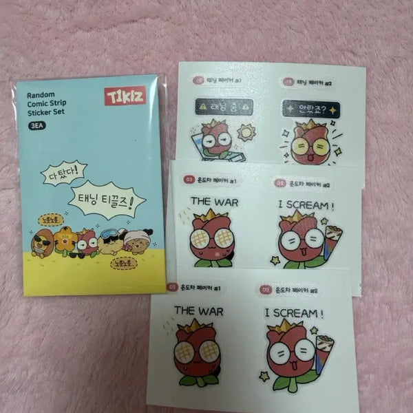 [BUNJANG] T1 Faker Tingeal Summer Sticker / T1 티원 홈그 여름 티끌즈 띠부실 페이커