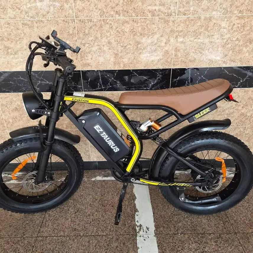 [BUNJANG] Easyvacation BS Slick Electric Bicycle (20Ah Battery Option) / 120키로 주행 거의새것) 슬릭 전기자전거 브라운 시트