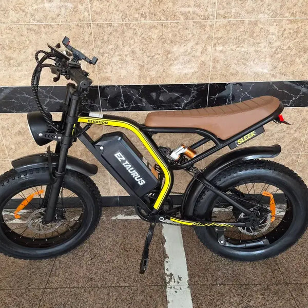 [BUNJANG] Easyvacation BS Slick Electric Bicycle (20Ah Battery Option) / 120키로 주행 거의새것) 슬릭 전기자전거 브라운 시트