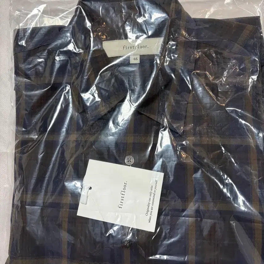[BUNJANG] Firstfloor Check Shirt #2 Size 46 / [새상품] 퍼스트플로어(파프터) 체크셔츠#2 46사이즈