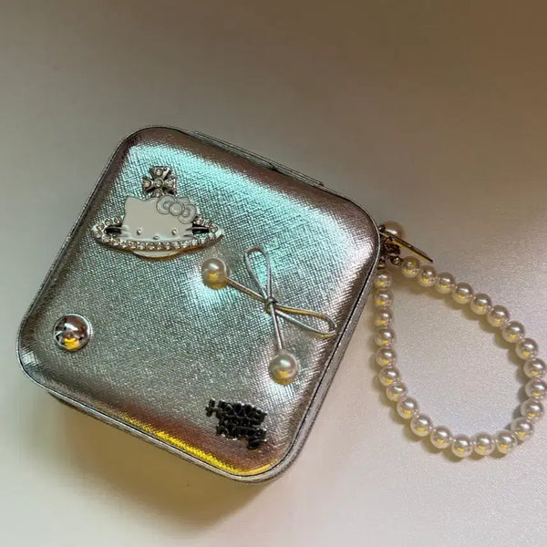 [BUNJANG] Hello Kitty Silver Accessory Storage Box / 키티실버악세보관함