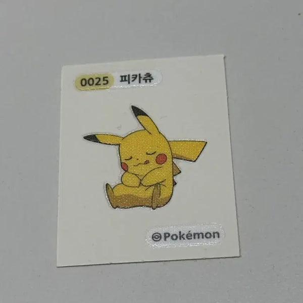 [BUNJANG] Pikachu Tteokbokki Sticker 0025 / 피카츄 띠부씰 0025