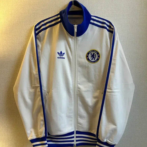 [BUNJANG] Adidas Chelsea Track Top Jersey White/Blue / 아디다스 첼시 트랙탑 져지 흰파