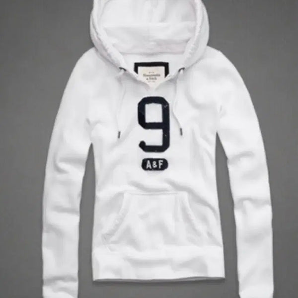 [BUNJANG] Abercrombie Y2K Hoodie White / 아베크롬비 Y2K 후드티 화이트