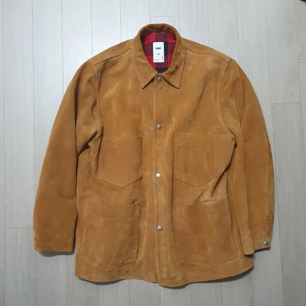 [BUNJANG] Blindfiles Suede Coverall Jacket Camel / [1] 블라인드파일즈 스웨이드 커버올 자켓 카멜