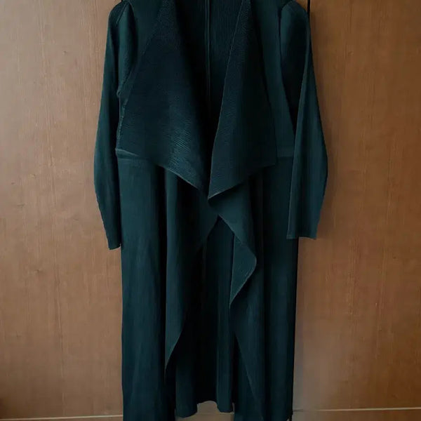 [BUNJANG] Pleated Long Cardigan / 플리츠 롱 가디건