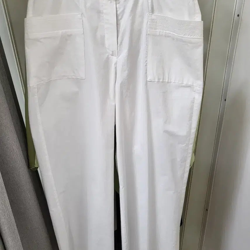 [BUNJANG] White Cotton Pocket Pants / 화이트 코튼 포켓 팬츠