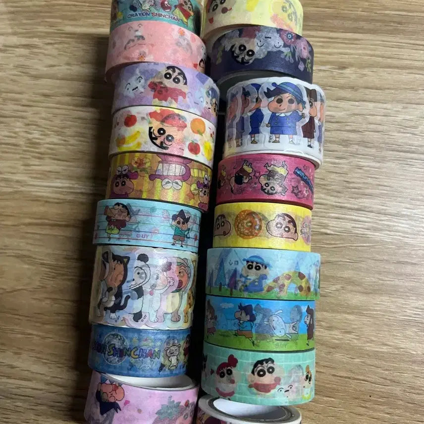 [BUNJANG] Crayon Shin-chan Masking Tape Set (18 pieces) / 짱구마테 18개 일괄