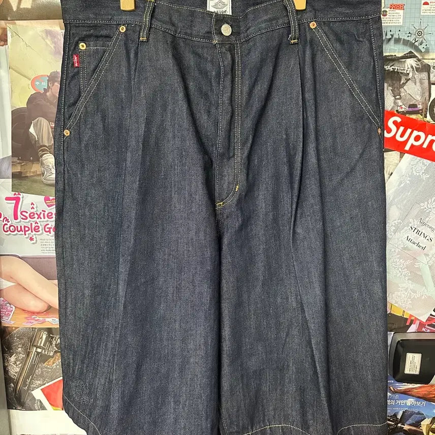 [BUNJANG] Levi's x Jordan Baggy Shorts Indigo / [38] 리바이스 x 조던 배기 쇼츠 인디고
