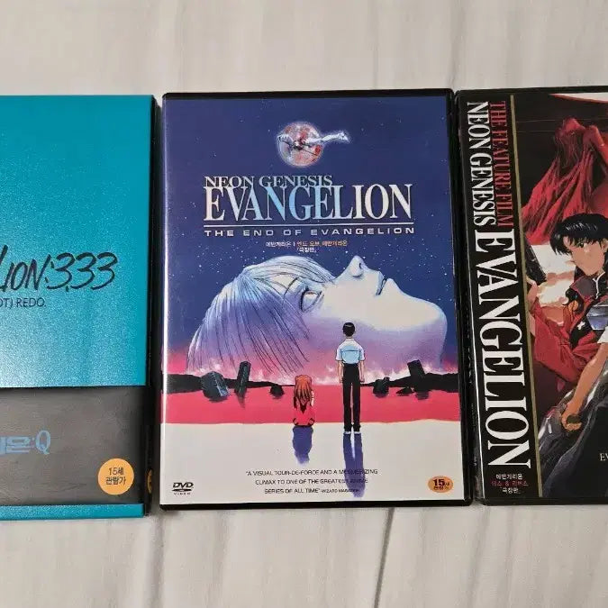 [BUNJANG] Evangelion Theatrical Edition DVD 3-Disc Set (Q, End of Evangelion, Death & Rebirth) / 에반게리온 극장판 dvd 3종 일괄 판매(신극장판q 큐,엔드 오브 에반게리온,데스 앤드 리버스)