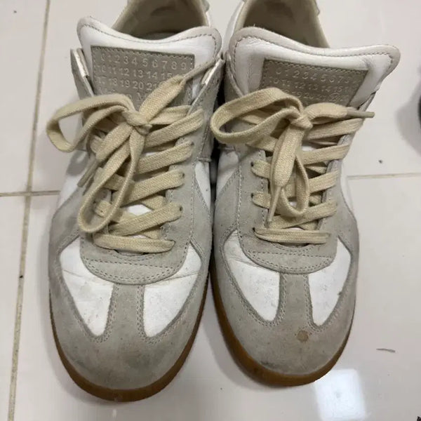 [BUNJANG] Maison Margiela German Army Sneakers White/Grey / 메종마르지엘라 독일군 스니커즈 화이트/그레이