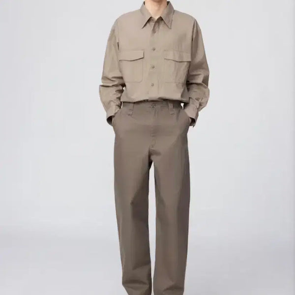 [BUNJANG] Uniqlo Wide Fit Chino Pants Brown Size 85 / 유니클로 와이드핏 치노팬츠 브라운 85