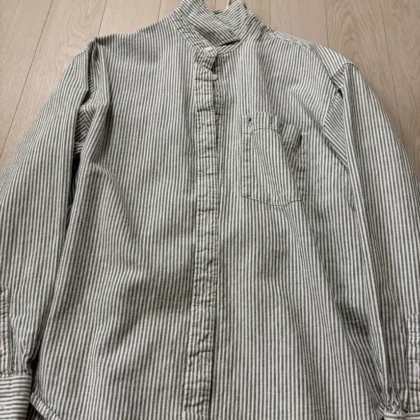 [BUNJANG] Tommy Hilfiger Striped Denim Shirt / 타미힐피거 진 셔츠 S(스트라이프)