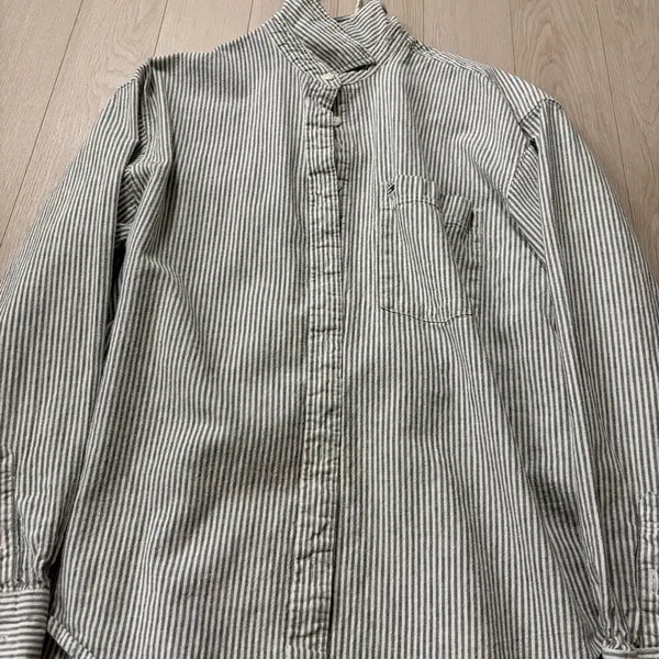 [BUNJANG] Tommy Hilfiger Striped Denim Shirt / 타미힐피거 진 셔츠 S(스트라이프)