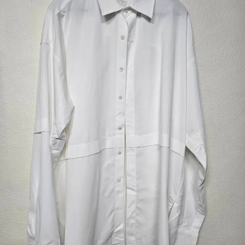 [BUNJANG] The Other Oversized Panel Shirt Free Size / the other 디아더 오버핏 절개 셔츠 프리사이즈