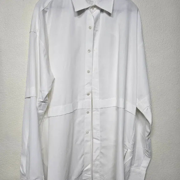 [BUNJANG] The Other Oversized Panel Shirt Free Size / the other 디아더 오버핏 절개 셔츠 프리사이즈