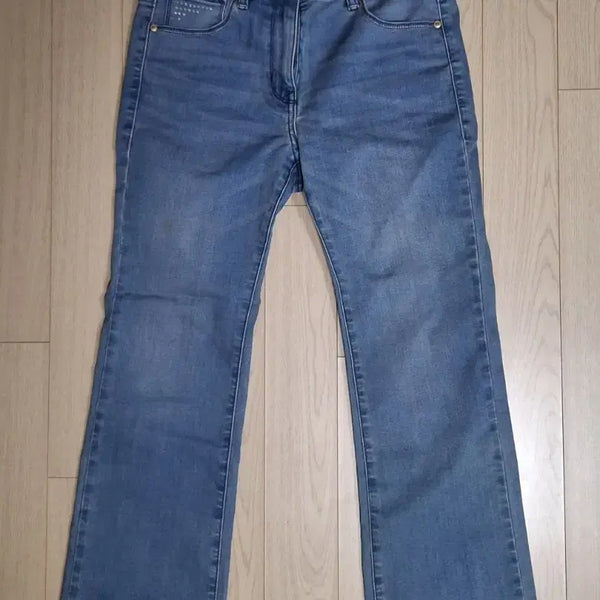 [BUNJANG] Women's Light Wash Bootcut Jeans / 여성 부츠컷 청바지 연청