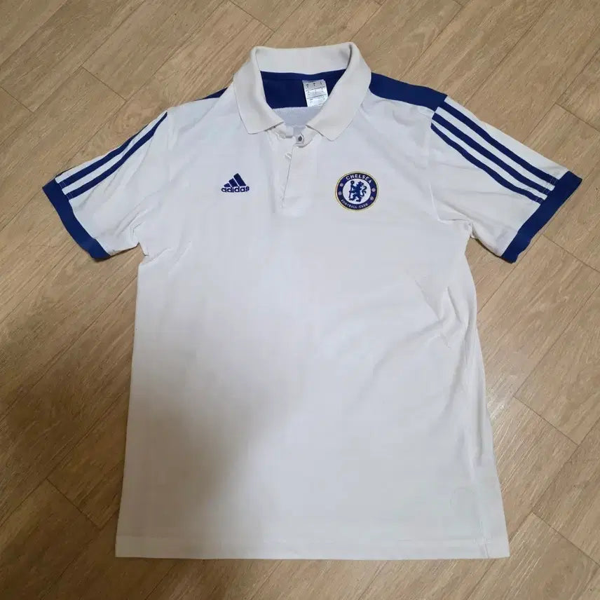 [BUNJANG] Adidas Chelsea FC Training Polo T-Shirt White / 아디다스   첼시FC     카라티 화이트