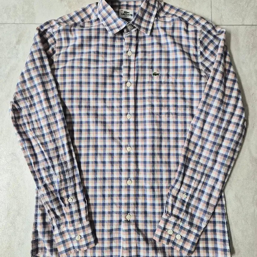 [BUNJANG] Lacoste Slim Fit Check Shirt Size 95 / 라코스테 슬림핏 셔츠 95
