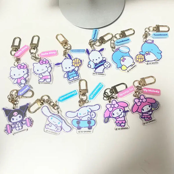 [BUNJANG] Sanrio Sports Keychain Bundle Set / 일괄) 산리오 스포츠 키링