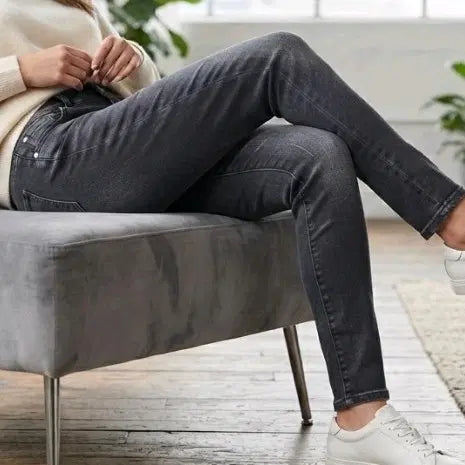 [BUNJANG] Black Washed Denim Pants Size 26 / 블랙 워싱 데님 팬츠 26 size. 새상품
