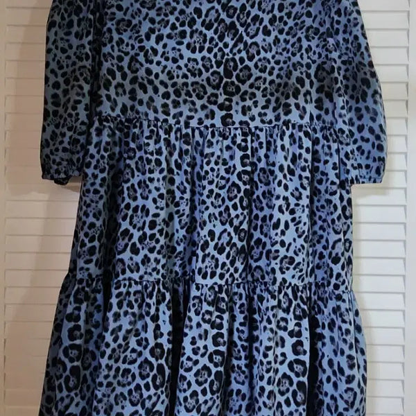 [BUNJANG] Leopard Midi Dress / 레오파드 원피스