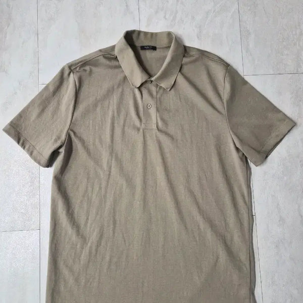 [BUNJANG] Massimo Dutti Khaki Beige Short Sleeve Polo T-Shirt XL / 마시모두띠 반팔 티셔츠