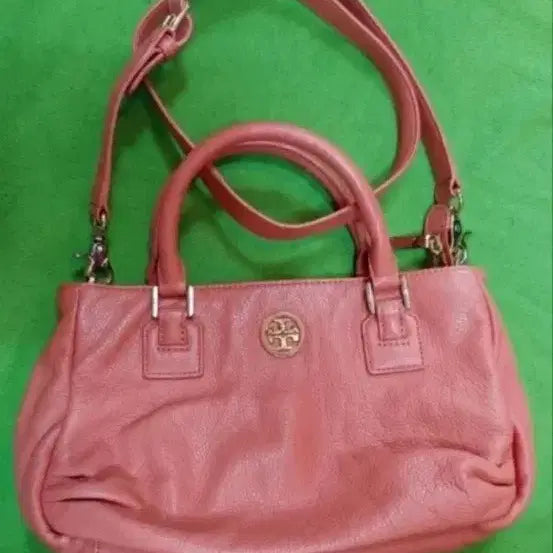 [BUNJANG] Tory Burch Pink Leather Tote Shoulder Bag / 토리가방 핑크색 여성 토트백 숄더백