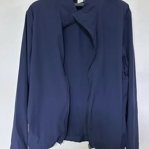 [BUNJANG] Andar Navy Zip-Up Windbreaker Jacket / 안다르 네이비 집업 바람막이자켓