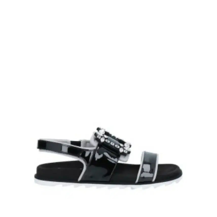[BUNJANG] Roger Vivier Black Patent Sandals Size 38 / 로저비비에 블랙 페이던트 샌들 38사이즈